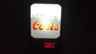 Coors Beer Motion Sign