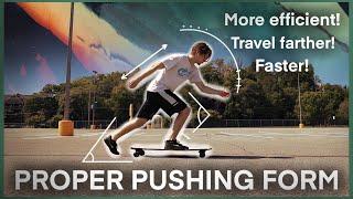 YOURE PUSHING WRONG  How to push a skateboard with proper form Efficient and FAST