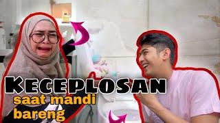 Ria Ricis dan Teuku Ryan. Keceplosan saat Mandi Bareng.