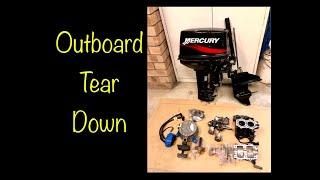 Outboard disassembly 8hp 9.8hp Mercury Tohatsu.