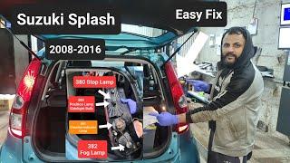 how to change stop lamp  position lamp on Suzuki Splash #taillight