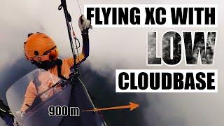 Flying XC with low cloudbase in Bassano