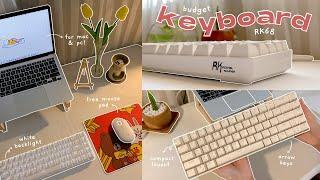 budget keyboard for beginners ⌨️ Royal Kludge RK68 unboxing review typing test