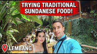 Foreigners Tasting Sundanese Food in the Jungle   Lembang Bandung Indonesia Vlog 2021