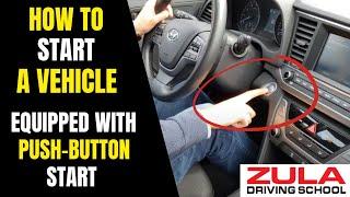 Learn to Drive - How to start a car equipped with push-button start