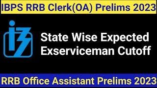IBPS RRB Office Assistant 2023 Prelims   Exserviceman Cutoff IBPS RRB Clerk-XII ESM Cutoff
