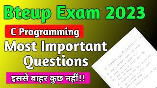 Top 21 Question  Programming Using C Important Question  Bteup Exam 2023