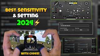 New Update 3.4️Best Sensitivity Code + Control Settings Pubg MobileBgmi Sensitivity 2024