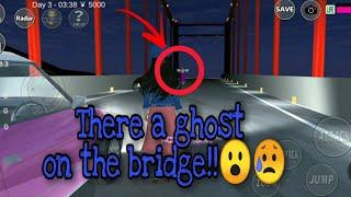 There a ghost on the bridge in Sakura school Simulator