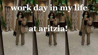 work day in the life at Aritzia and hitting 100 subscribers  vlogmas day 17