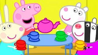 Peppa Pig Full Episodes  Dens - the Tea Party  Cartoons for Children