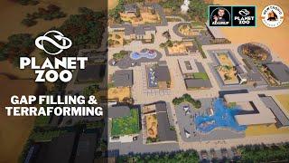 Planet Zoo Gap Filling & Terraforming A Zoo.  Newtropic Zoo ep 18 