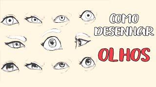 Como Desenhar Olhos Anime ou Realista-Passo a Passo