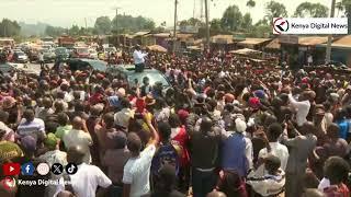 Lazima tuskize Ground DP Gachagua says as he hold meet & greet People rally in Kaplong Bomet