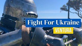 Buhurt “Fight for Ukraine” Ventura CA Fundraiser Armored Combat Steel Knight Fighting Duels 31223