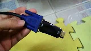 How to convert HDMI to VGA and analog audio