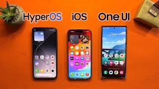 Xiaomi 14 Pro vs iPhone 15 Pro Max vs S23 Ultra Customization & Animations