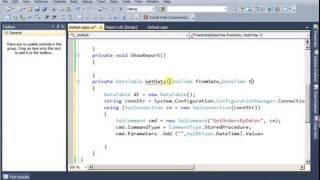 RDLC Report with parameters C# Code