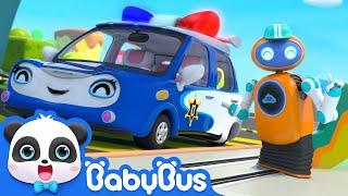 Police Car is Running out of Gas  Monster Cars Fire Truck  Kids Cartoon  Kids Songs  BabyBus