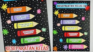 Cara Membuat Kesepakatan Kelas  Dekorasi Kelas Kreatif  Hiasan Dinding Kelas Dari Kertas