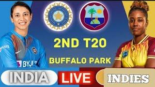 India W Vs West Indies W 6th T20 Live  Tri-Series Live
