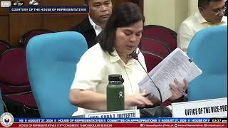 VP Sara Duterte faces House to defend OVPs proposed 2025 budget