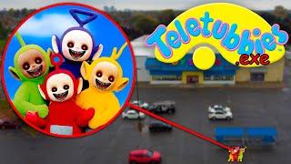 Drone Catches CURSED TELETUBBIES IN REAL LIFE *TINKY WINKY LAA-LAA DIPSY & PO*