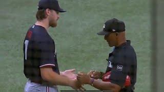 Umpire Makes Pitcher Wash Hands During Perfect Game