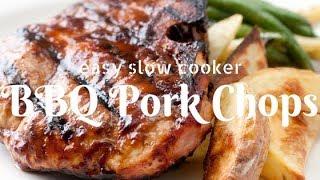 EASY SLOW COOKER PORK CHOPS WITH SWEET & SPICY BBQ SAUCE RECIPE  THE HOW-TO GURU