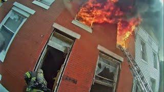 North Philly Structure Fire Philadelphia Fire Department PFD Heavy Fire 2nd Floor Vacant Dwelling