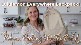 LULULEMON  Everywhere Backpack 22L Review Packing & On The Body  GatorMOM