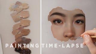 OIL PAINTING TIME-LAPSE  Rose Gold