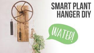 This plant tells you when to water it - DIY Vintage Smart plant hanger