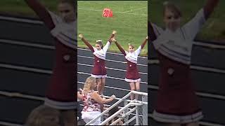 Our pom team performing at our football game.