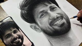 Contest on how to Draw Realistic Hair  Drawing Shahid Kapoor  amazing prize for followers