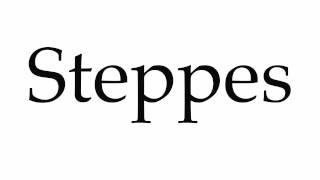 How to Pronounce Steppes