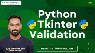 Python Tkinter Validation  Tkinter Validation Examples