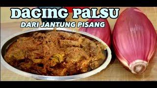 JANTUNG PISANG DIAPAIN AJA ENAK Yuk Buat Daging Palsu Dari Jantung Pisang