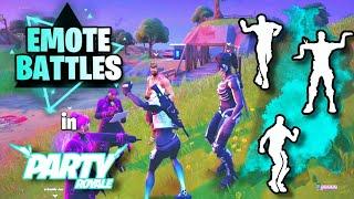 Emote Battles in Stacked Party Royale Lobbies Rare Emotes