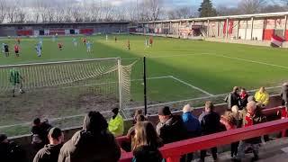 FC United v AKS Zly great chance for the Poles to score