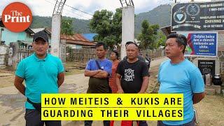 In Manipur’s small hamlets with mixed Meitei & Kuki population villagers from both communities flee