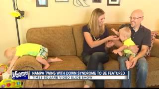 Nampa twins with Down Syndrome to be featured in Times Square video