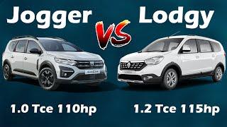 Dacia Jogger vs Lodgy 1.0Tce 110hp vs 1.2Tce 115hp Acceleration test  Auto-test