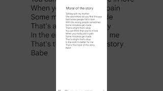 Moral of the story by Ashe #song #music #lyrics #edit #liyrics