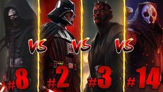 Whos the Most Powerful Sith Lord in Star Wars?  Ranking Every Sith From Weakest to Strongest