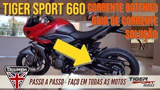 Corrente Batendo - Tutorial Tiger 660 mas serve em qualquer moto