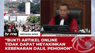 MK Pengerahan Aparat Dukung Prabowo-Gibran Tak Cukup Bukti  Breaking News tvOne