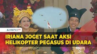 Di Samping Jokowi Iriana Asyik Joget saat Aksi Helikopter TNI AU Goyang Gemu Fa Mi Re