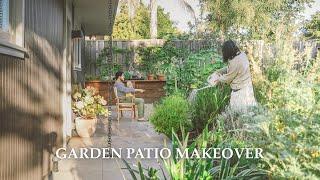 Backyard Patio Makeover｜Mid-century Eichler house garden renovation｜functional and minimal