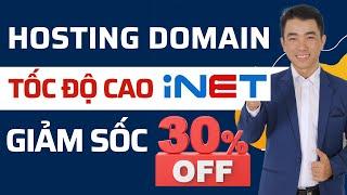 Đăng ký Hosting Tên Miền Inet giảm 30%  Hosting Giá Rẻ Văn Thế Web